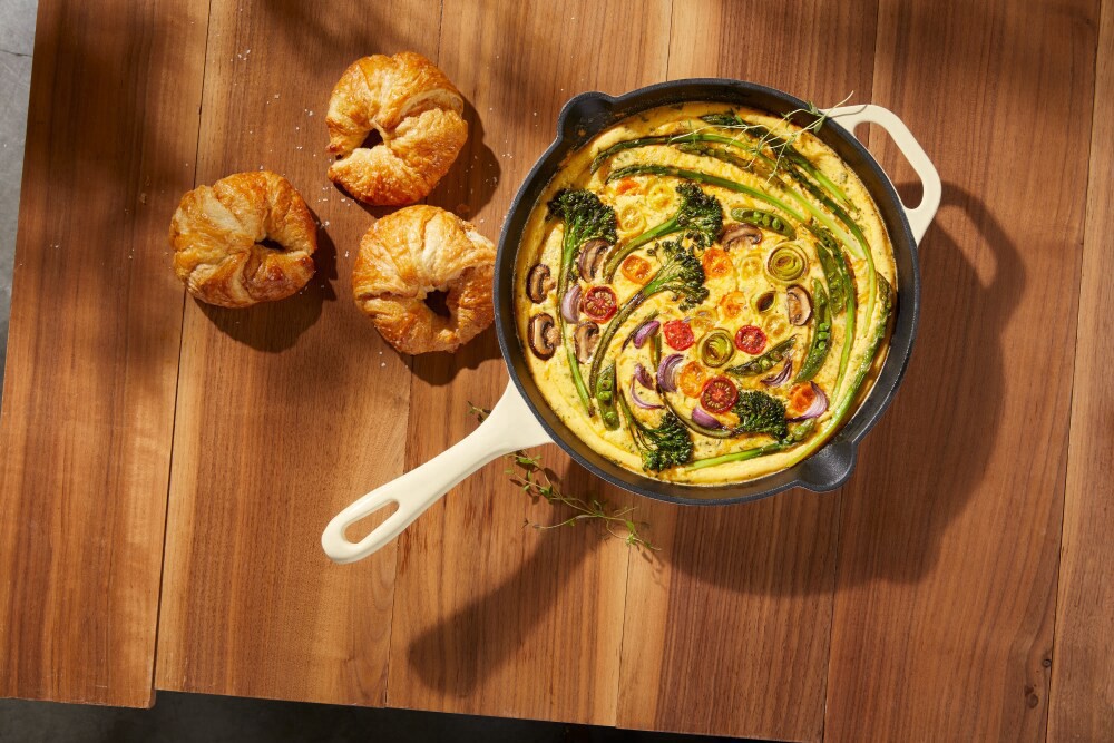 slide 2 of 3, Dash Of That Cast Iron Frypan - Ivory, 12 in