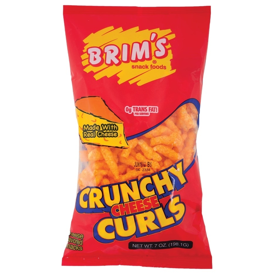 slide 1 of 1, Brim's Cheese Curls, 4 oz