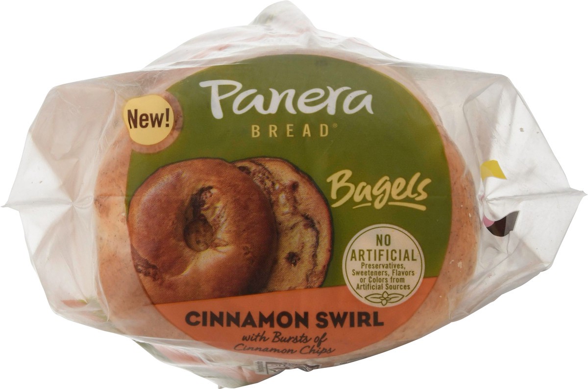 slide 7 of 9, Panera Bread Bagels, Pre-Sliced, Cinnamon Swirl, 6 ct