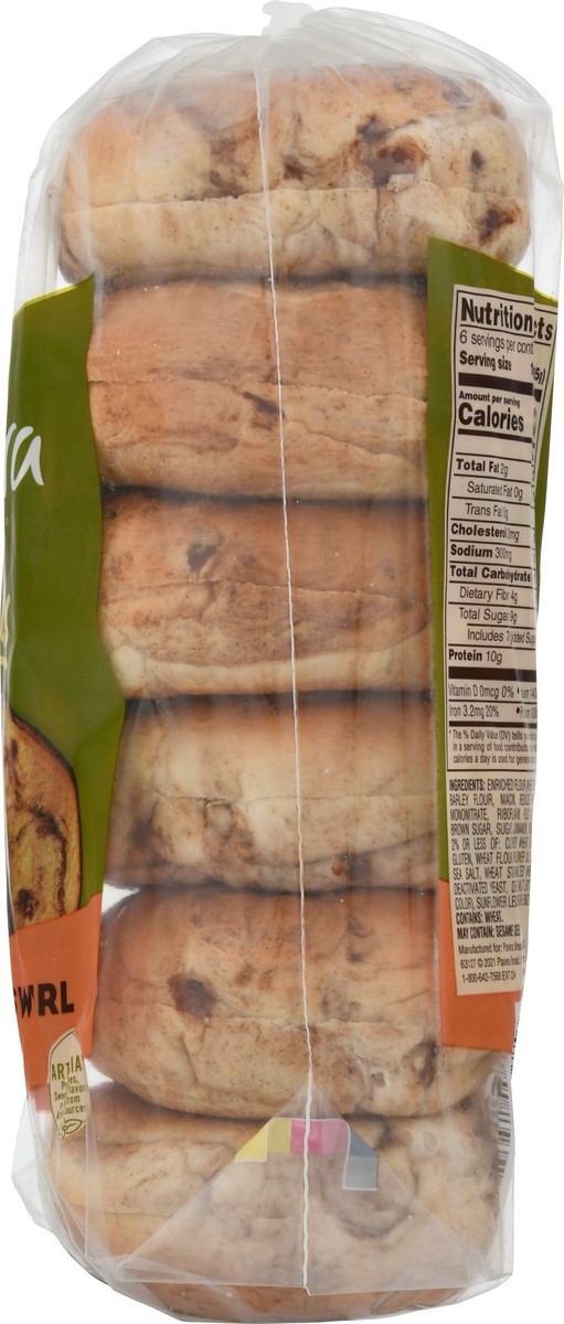 slide 4 of 9, Panera Bread Bagels, Pre-Sliced, Cinnamon Swirl, 6 ct