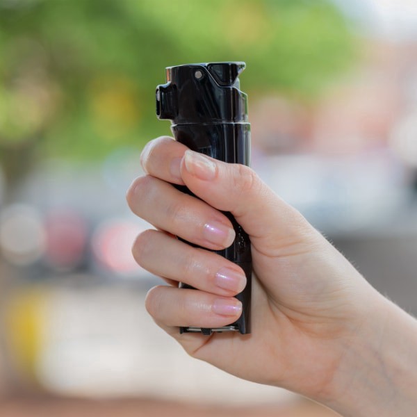 slide 3 of 10, Sabre Smart Pepper Spray, 1-5/8""H X 1-1/2""W X 4-5/16""D, Black, 1 ct