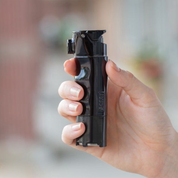 slide 6 of 10, Sabre Smart Pepper Spray, 1-5/8""H X 1-1/2""W X 4-5/16""D, Black, 1 ct