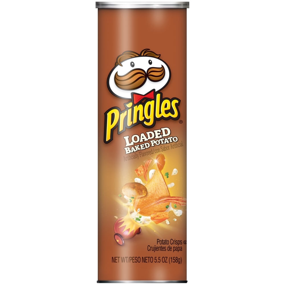 slide 1 of 3, Pringles Potato Crisps Chips Loaded Baked Potato, 5.5 oz