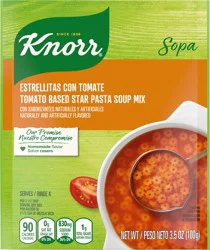 Knorr Sopa/Pasta Soup Mix Tomato Based Star Pasta, 3.5 oz