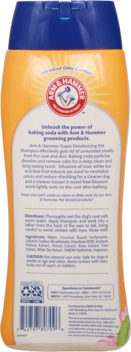slide 10 of 11, ARM & HAMMER Odor Control Kiwi Blossom Pet Shampoo 20 fl oz, 20 oz