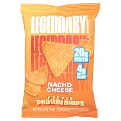 Legendary Foods Popped Nacho Cheese Flavored Protein Chips 1.2 oz