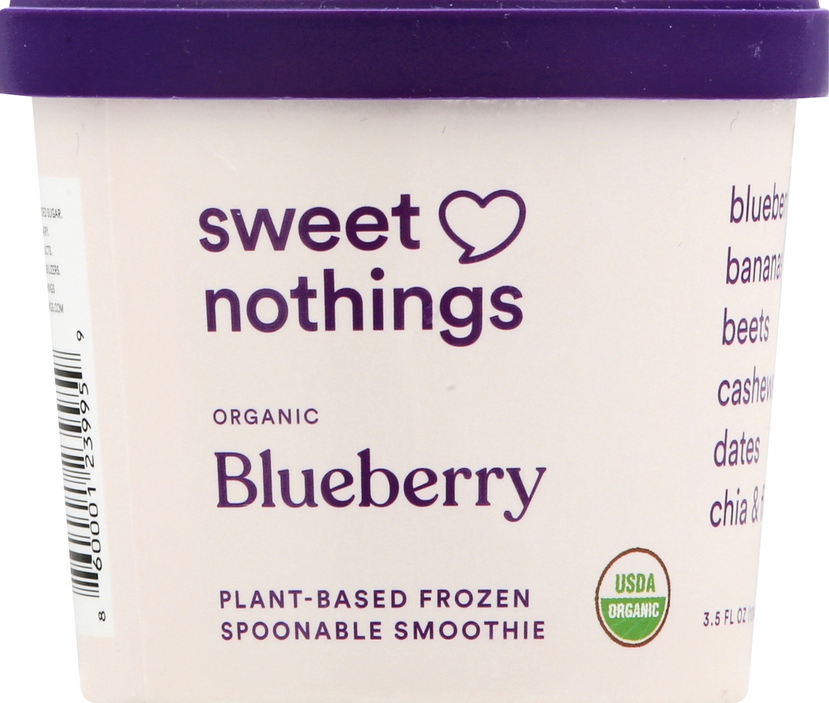 slide 9 of 10, Sweet Nothings Plant Based Spoonable Blueberry Beet Smoothie Frozen Snack, 3.5 oz