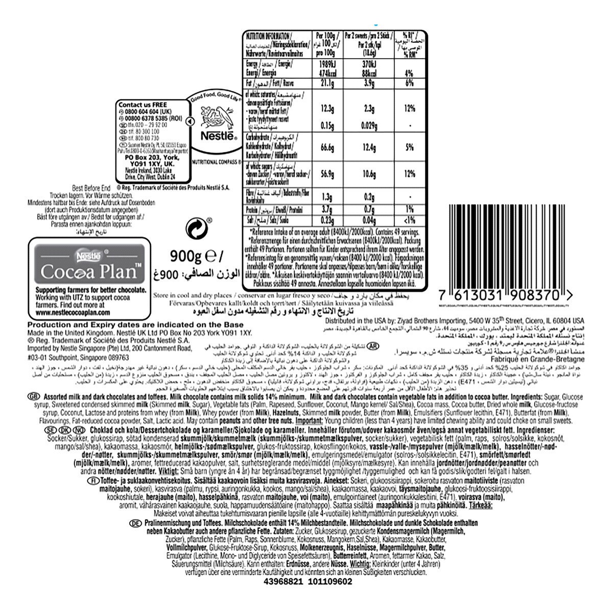 slide 2 of 2, Nestle Quality Street Chocolate & To, 31.74 oz