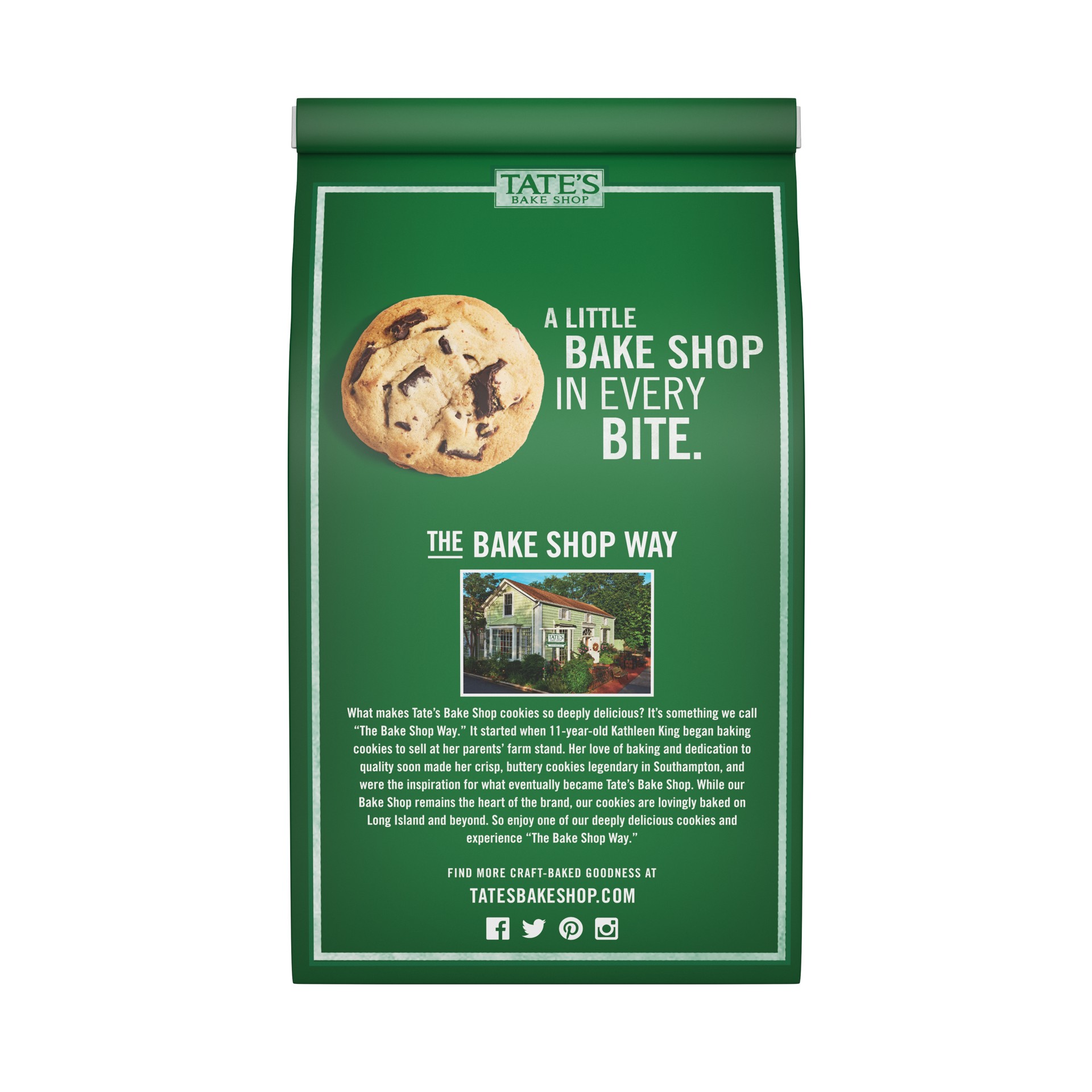 slide 5 of 5, Tate's Bake Shop Soft Baked Dark Chocolate Chunk Cookies, 8 oz