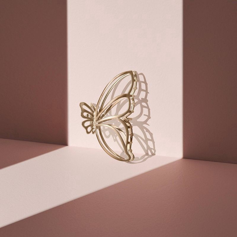 slide 4 of 6, The Hair Edit Gilded Wing Claw Clip, Gold, 1 Ct, 1 ct