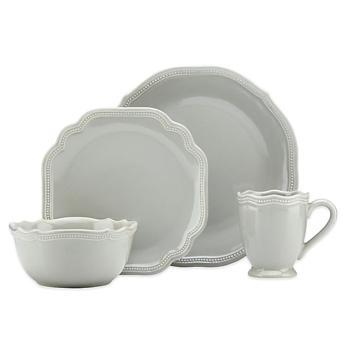 slide 1 of 1, Lenox French Perle Place Setting - Grey, 4 ct