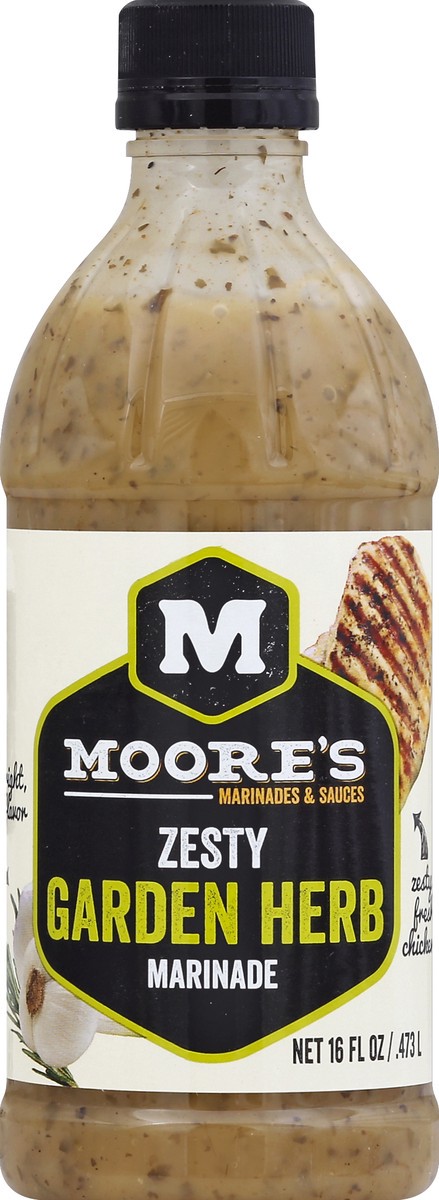 slide 2 of 2, Moore's Zesty Garden Herb Marinade, 16 fl oz