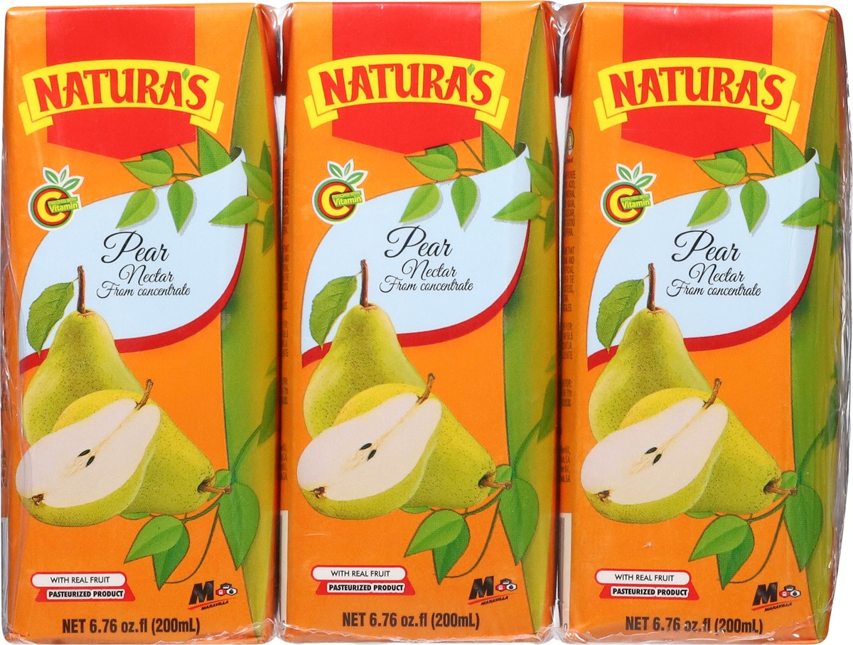 slide 4 of 12, Natura's Pear Nectar from Concentrate 3 - 6.76 fl oz Cartons, 3 ct