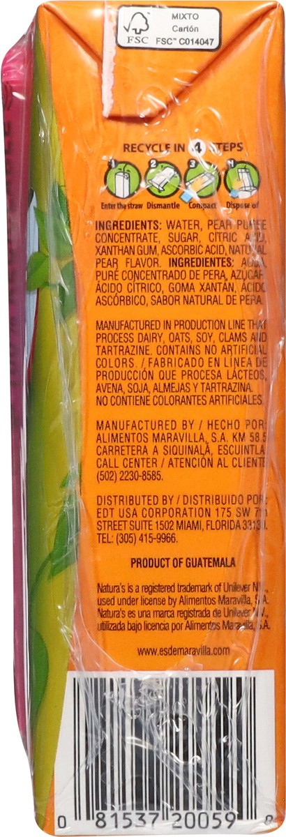 slide 8 of 12, Natura's Pear Nectar from Concentrate 3 - 6.76 fl oz Cartons, 3 ct
