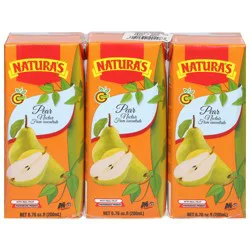 Natura's Pear Nectar from Concentrate 3 - 6.76 fl oz Cartons