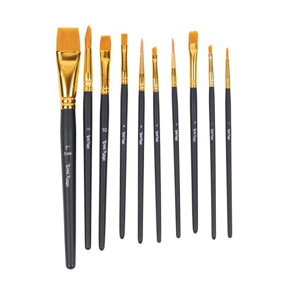slide 4 of 7, Brea Reese 10-Piece Variety Paintbrush Set, Black, 1 ct