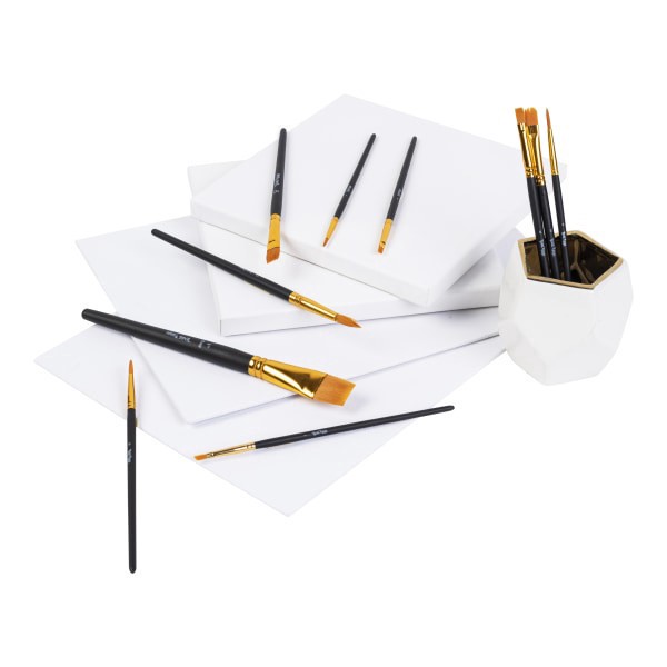 slide 7 of 7, Brea Reese 10-Piece Variety Paintbrush Set, Black, 1 ct