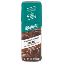 Batiste Dry Shampoo for Dark Hair, Oil-Absorbing, Non-Aerosol, Blends Seamlessly, Instant Hair Refresh, TSA Compliant, 1.06 oz
