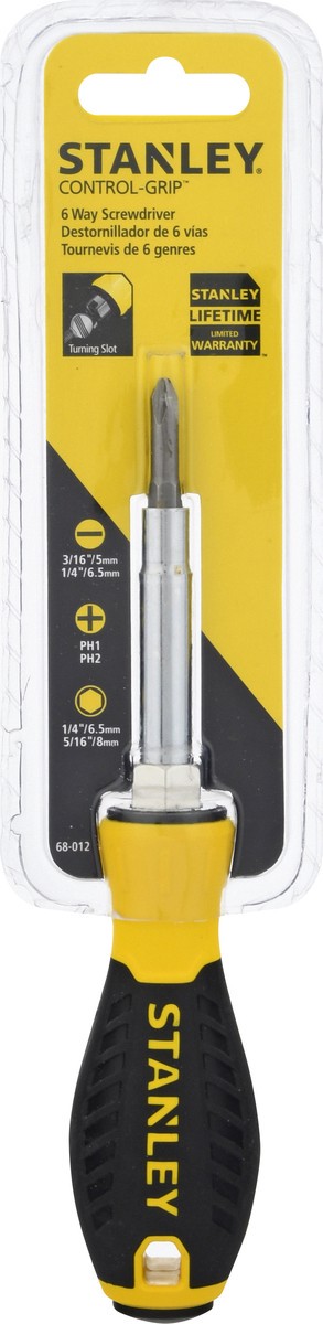 slide 1 of 9, STANLEY Screwdriver-6Way, 1 ct