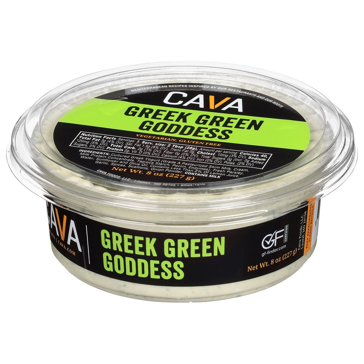 slide 4 of 4, Cava Dip Yog Greek Green, 