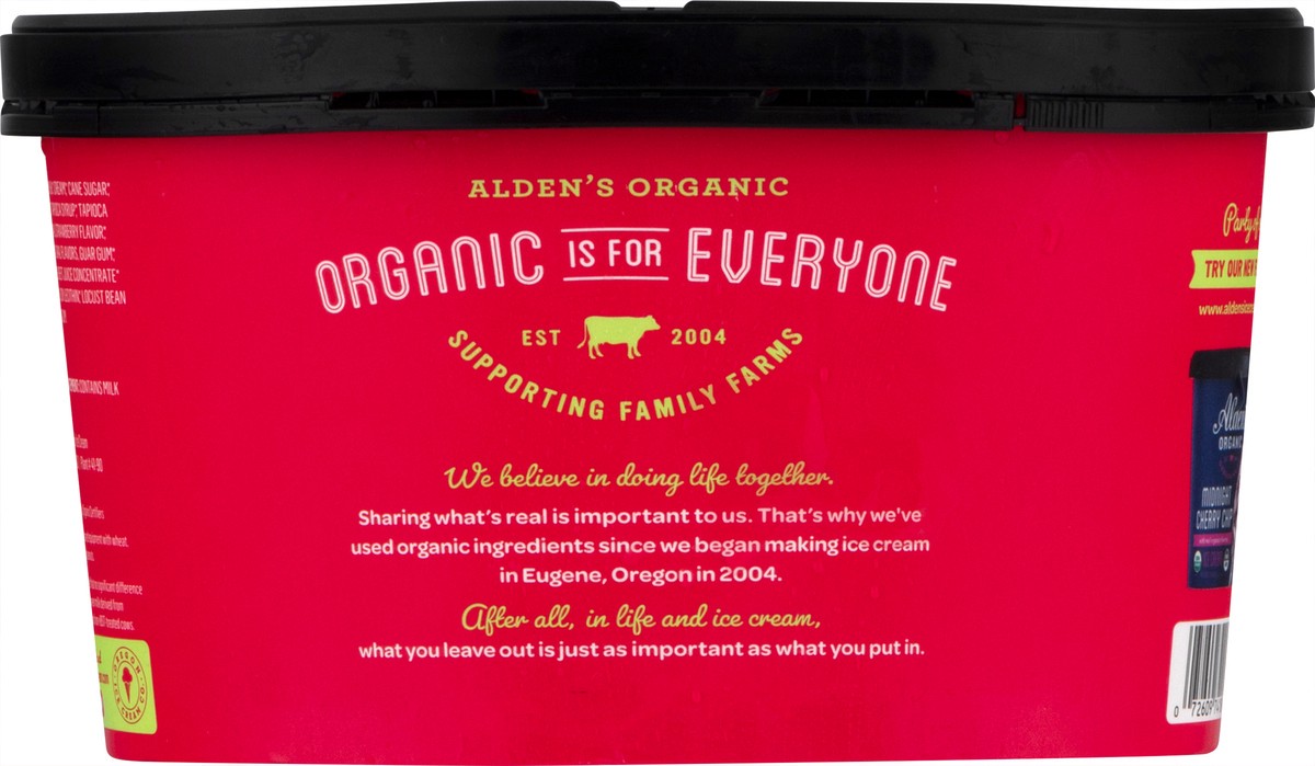 slide 5 of 9, Aldens Organic Organic Strawberry Ice Cream, 48 fl oz