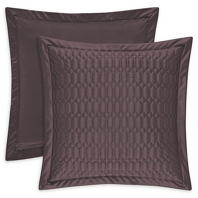 slide 1 of 1, J. Queen New York Satinique Quilted European Pillow Sham, 1 ct