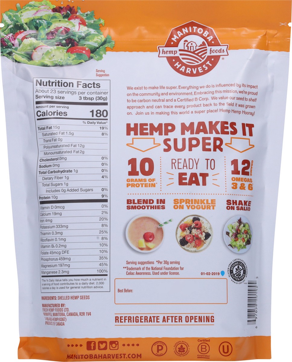 slide 7 of 9, Manitoba Harvest Hemp Hearts 24 oz, 1 ct