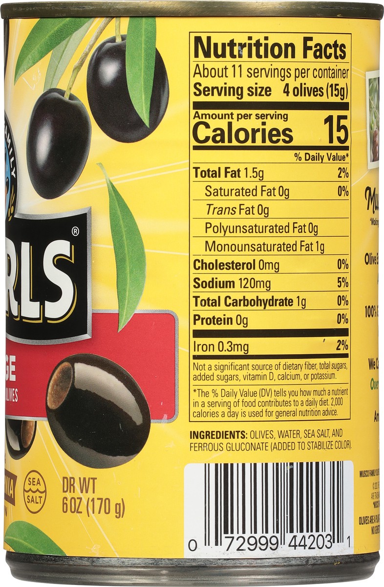 slide 7 of 9, Pearls Pitted Ripe Olives Large 6 oz, 6 oz