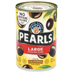 Pearls California Ripe Large Pitted Olives, 6 oz