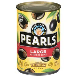 Pearls California Ripe Large Pitted Olives, 6 oz