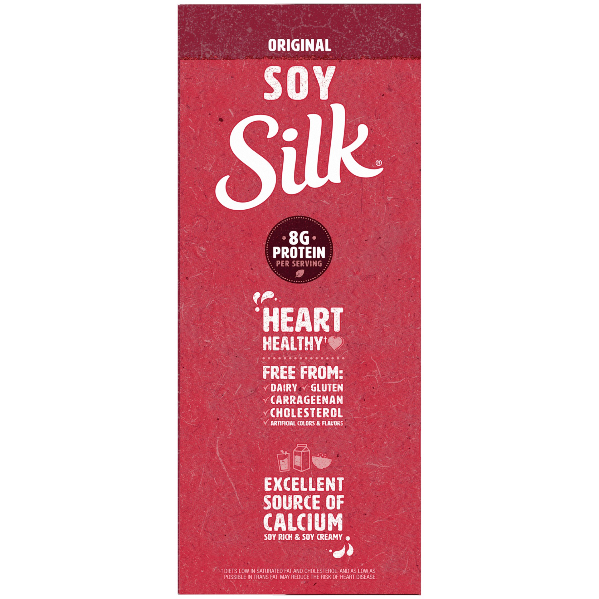 slide 6 of 7, Silk Soy Milk, Original, Dairy-Free, Vegan, Non-GMO Project Verified, Half Gallon, 2 Pack, 64 fl oz