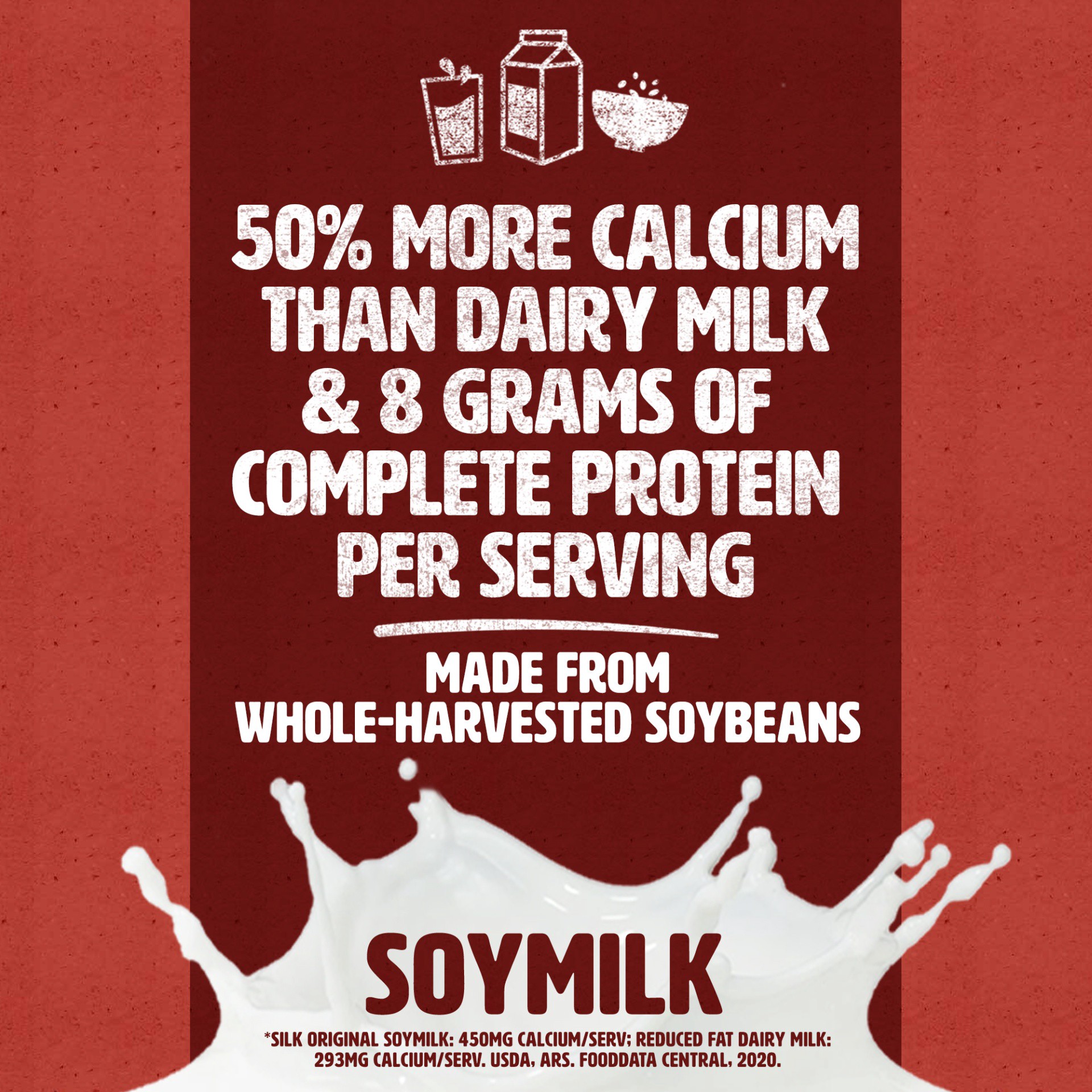 slide 3 of 7, Silk Soy Milk, Original, Dairy-Free, Vegan, Non-GMO Project Verified, Half Gallon, 2 Pack, 64 fl oz