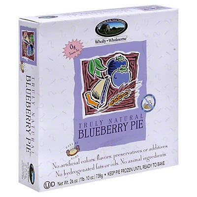 slide 1 of 1, Wholly Wholesome Unbaked Blueberry Pie, 26 oz