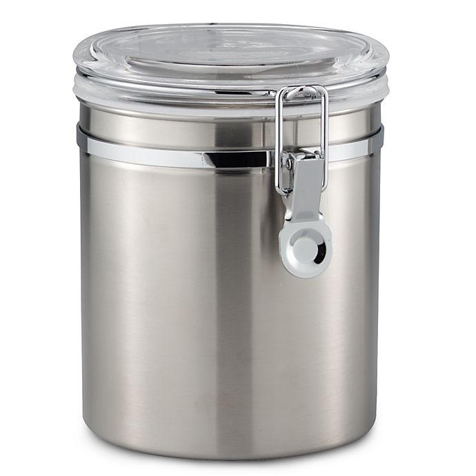 slide 1 of 1, SALT Brushed Stainless Steel Canister, 47 oz