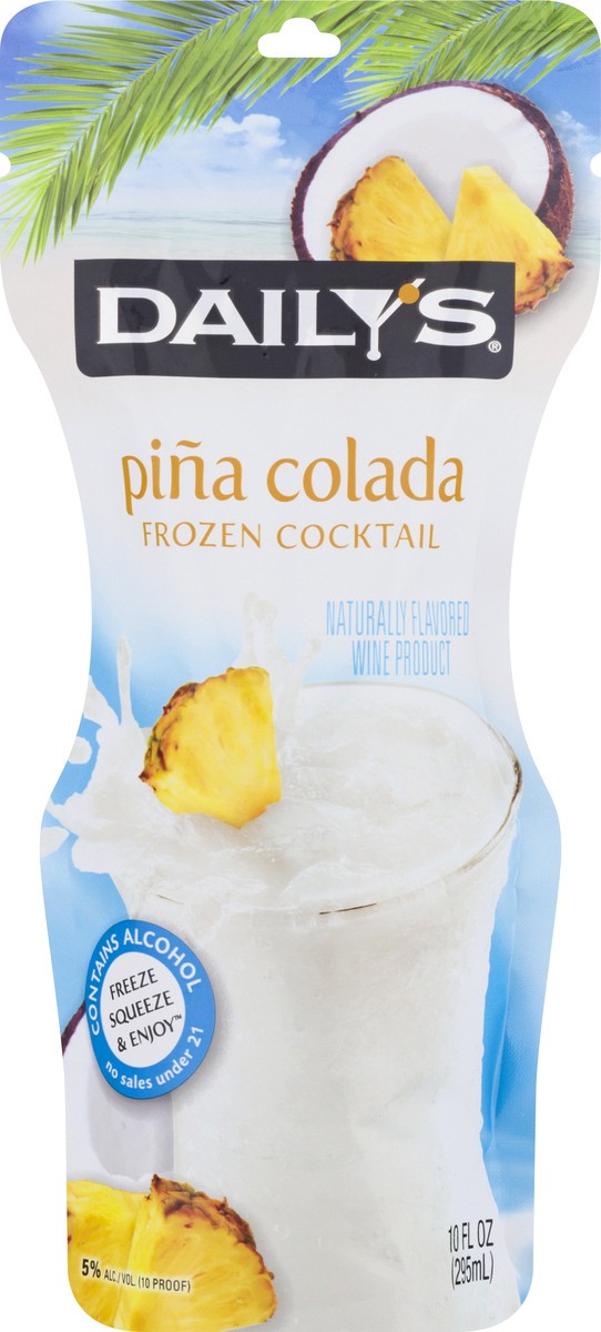 slide 1 of 9, Daily's Pina Colada Ready to Drink Frozen Pouch 10 fl oz, 10 oz