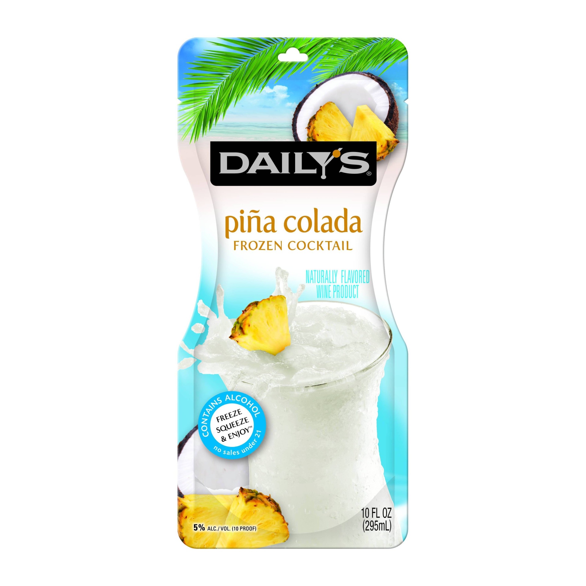 slide 1 of 2, Daily's Frozen Pina Colada Pouch, 10 oz