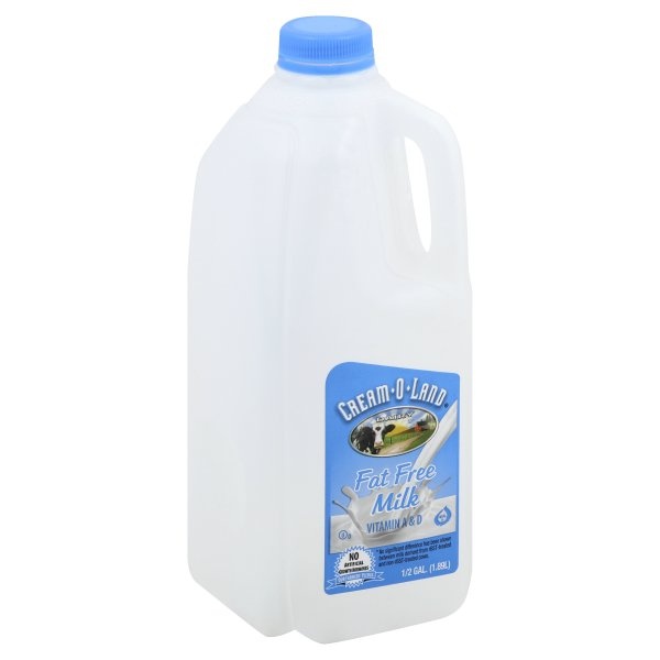 slide 1 of 6, Cream-O-Land Skim Milk, 64 oz