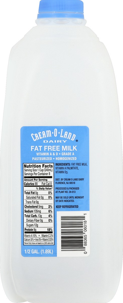 slide 6 of 6, Cream-O-Land Skim Milk, 64 oz