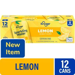 Kroger® Caffeine Free Lemon Sparkling Water