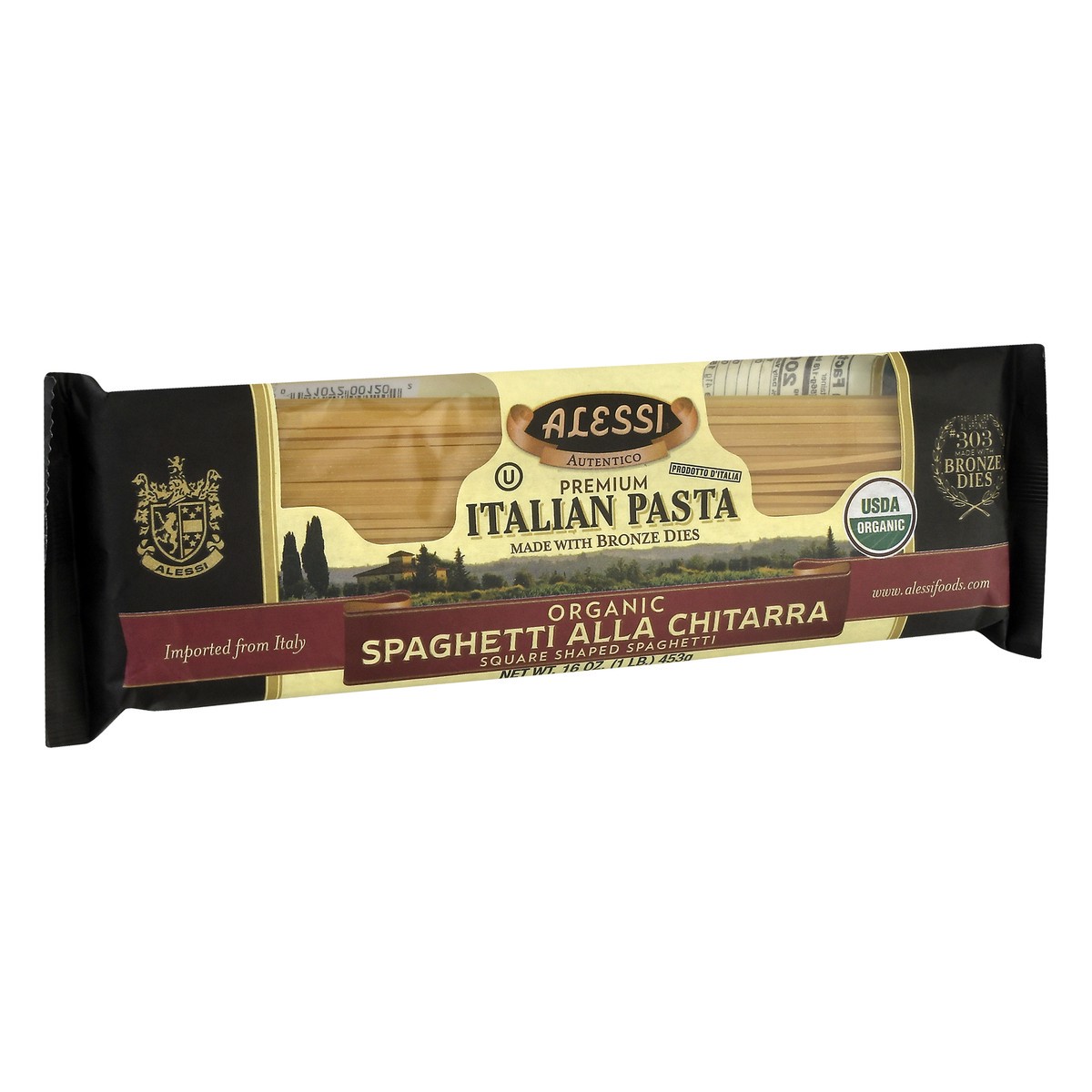 slide 2 of 9, Alessi Organic Spaghetti Pasta, 16 oz