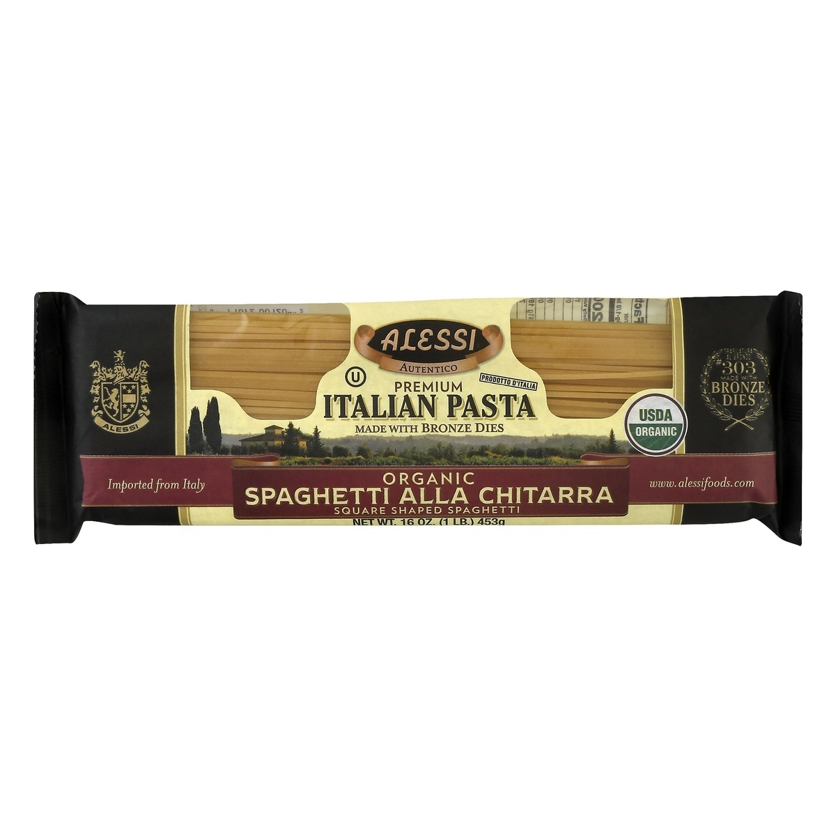 slide 1 of 1, Alessi Organic Spaghetti Alla Chitarra 16 oz, 16 oz
