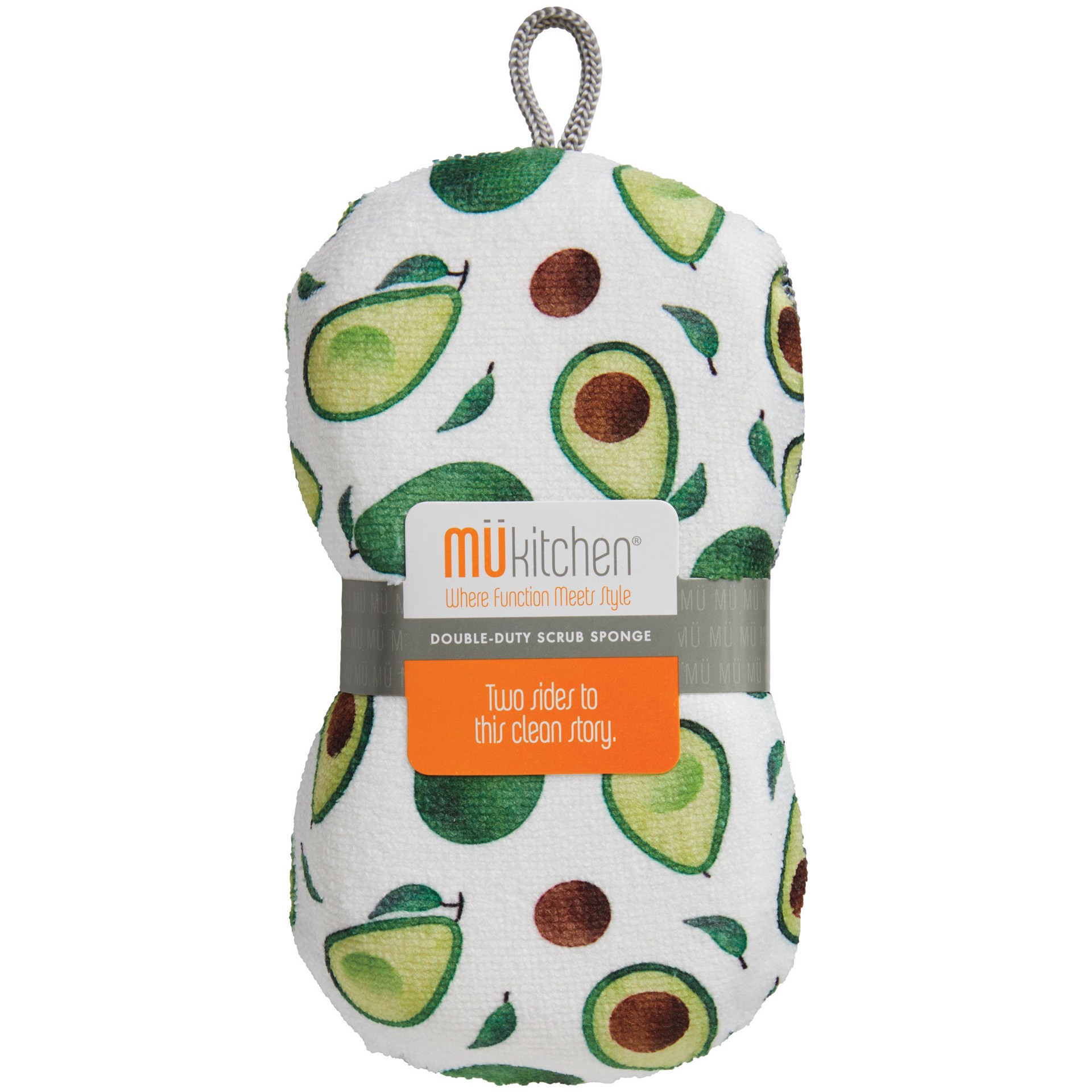 slide 1 of 1, MÜkitchen MU Kitchen Scrub Sponge - Avocado, 1 ct