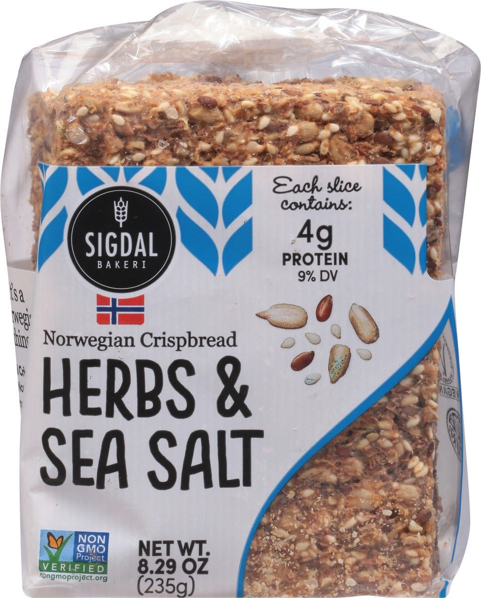slide 6 of 9, Sigdal Bakeri Norwegian Herbs & Sea Salt Crispbread 8.29 oz, 8.29 oz