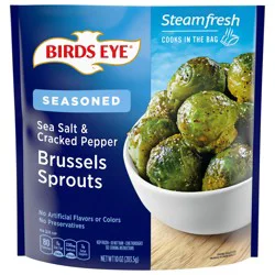 Birds Eye Sea Salt & Cracked Pepper Brussels Sprouts, Frozen Vegetables, 10 oz. Bag