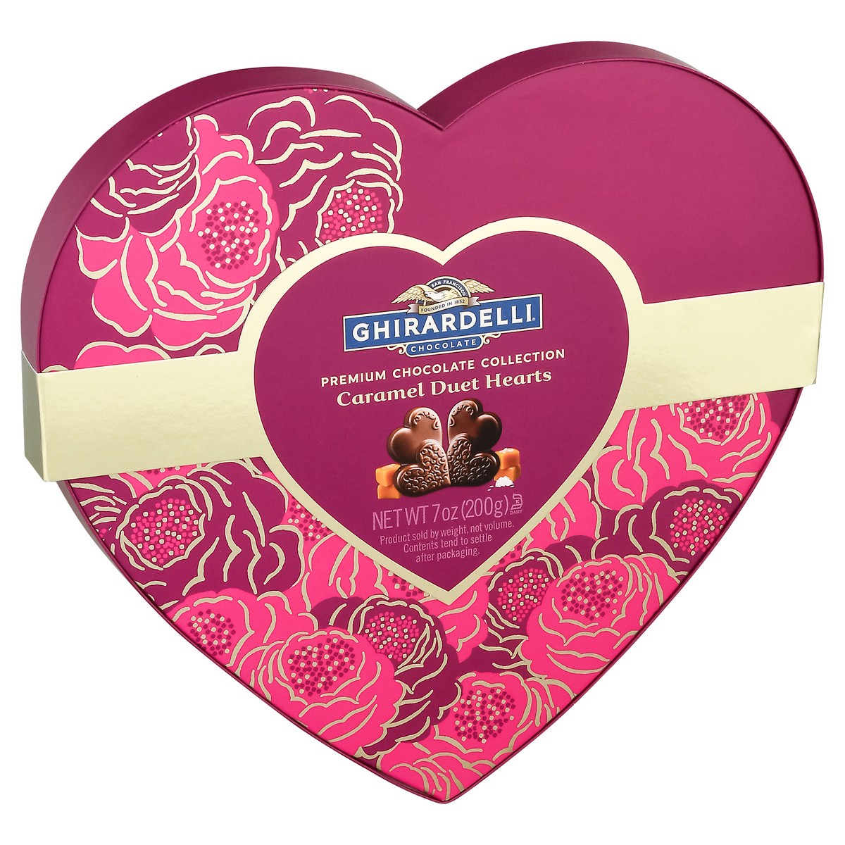 slide 8 of 9, Ghirardelli Caramel Duet Hearts Premium Chocolate Collection 7 oz, 7 oz