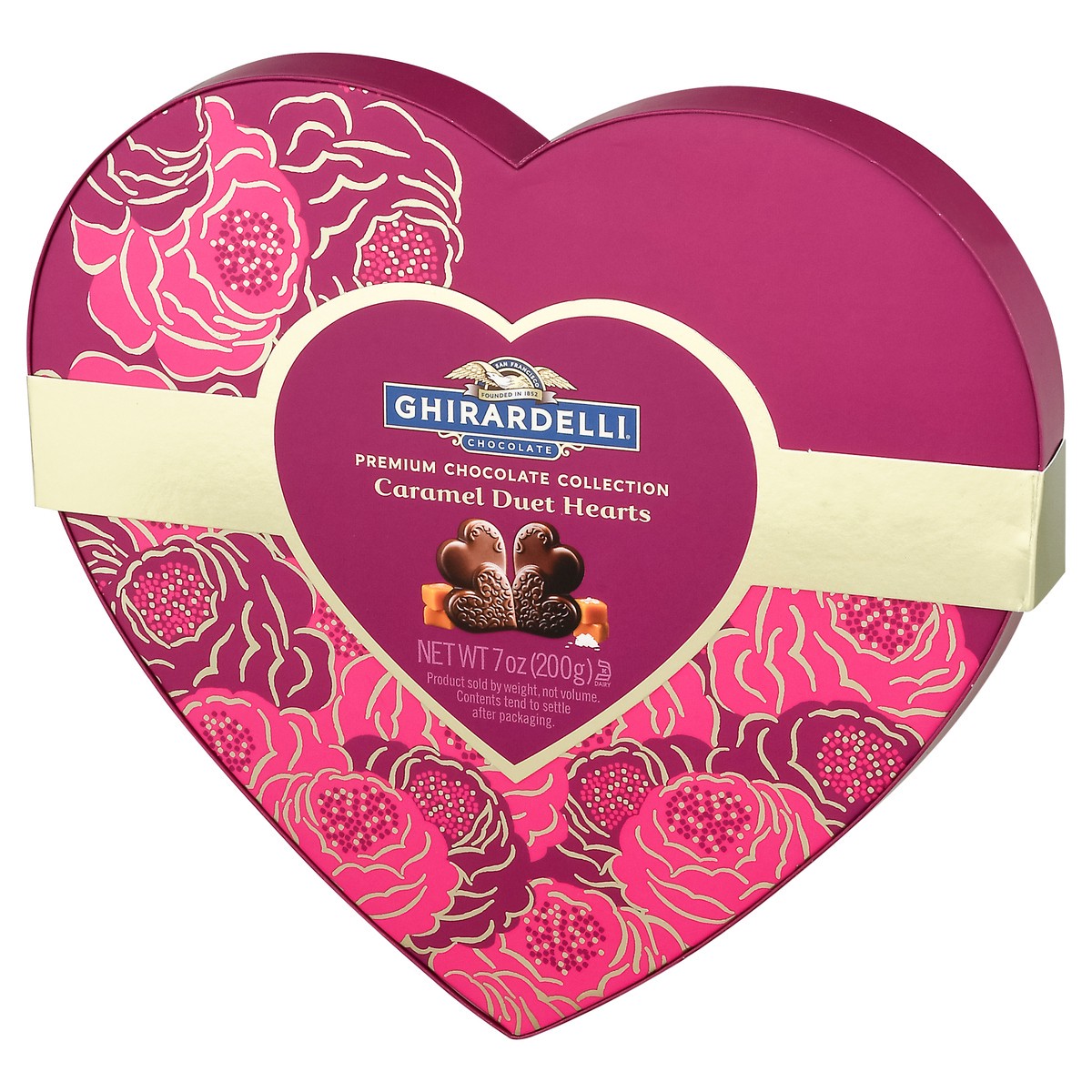 slide 9 of 9, Ghirardelli Caramel Duet Hearts Premium Chocolate Collection 7 oz, 7 oz