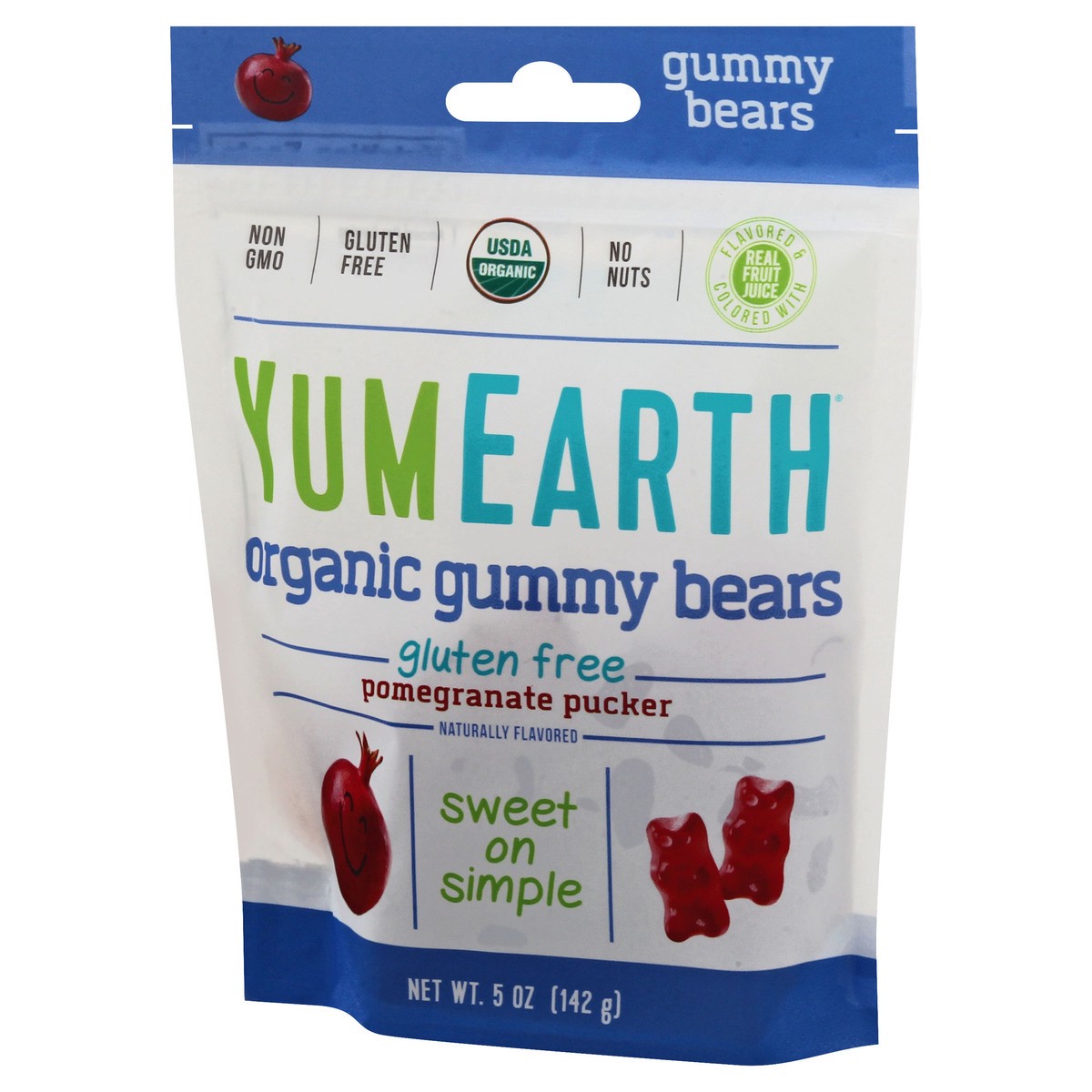 slide 9 of 9, NON BRAND Pomegranate Organic Gummy Bears, 5 oz