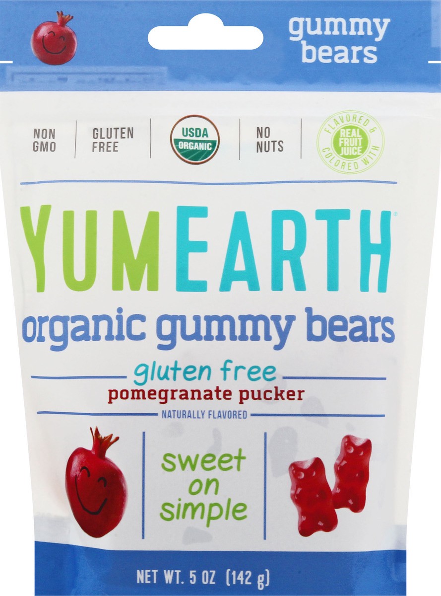 slide 1 of 9, NON BRAND Pomegranate Organic Gummy Bears, 5 oz