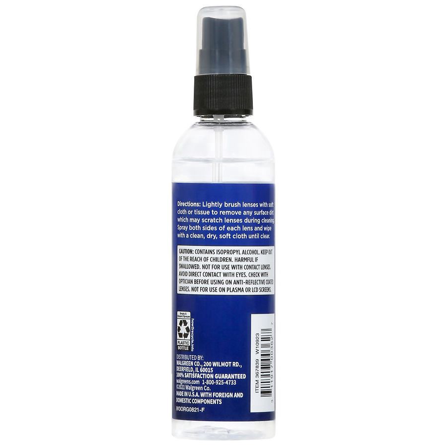 slide 4 of 5, Walgreens Anti-Fog Eyeglass Lens Cleaner, 4 fl oz