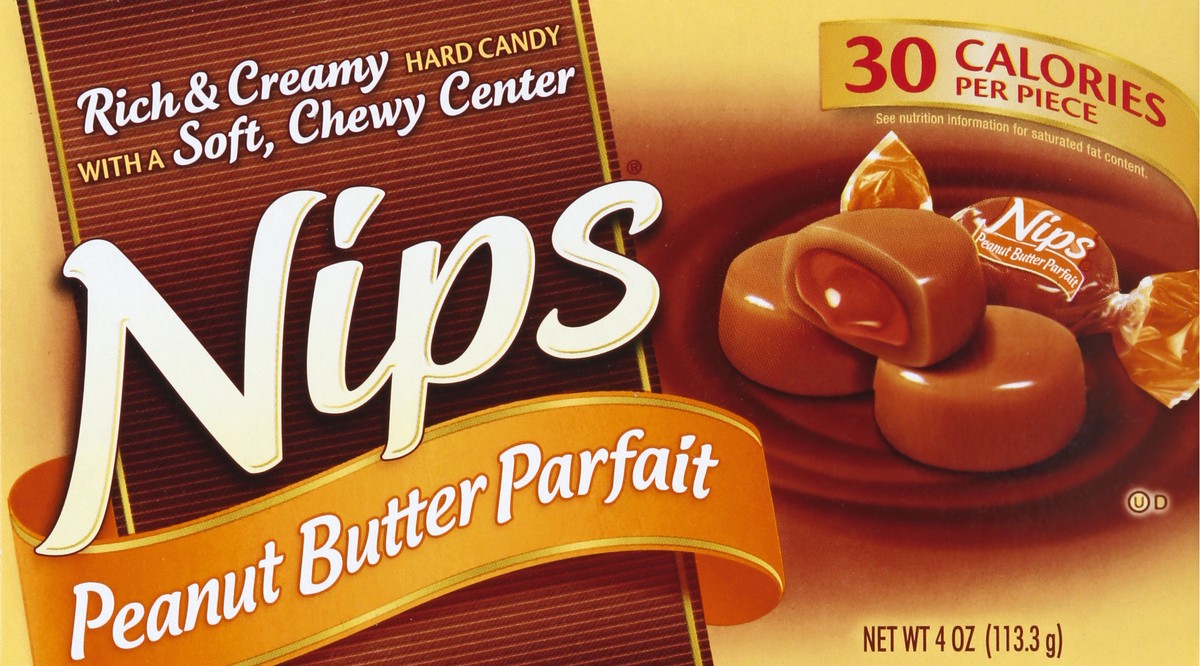 slide 13 of 13, Nips Peanut Butter Parfait Candy 4 oz, 4 oz